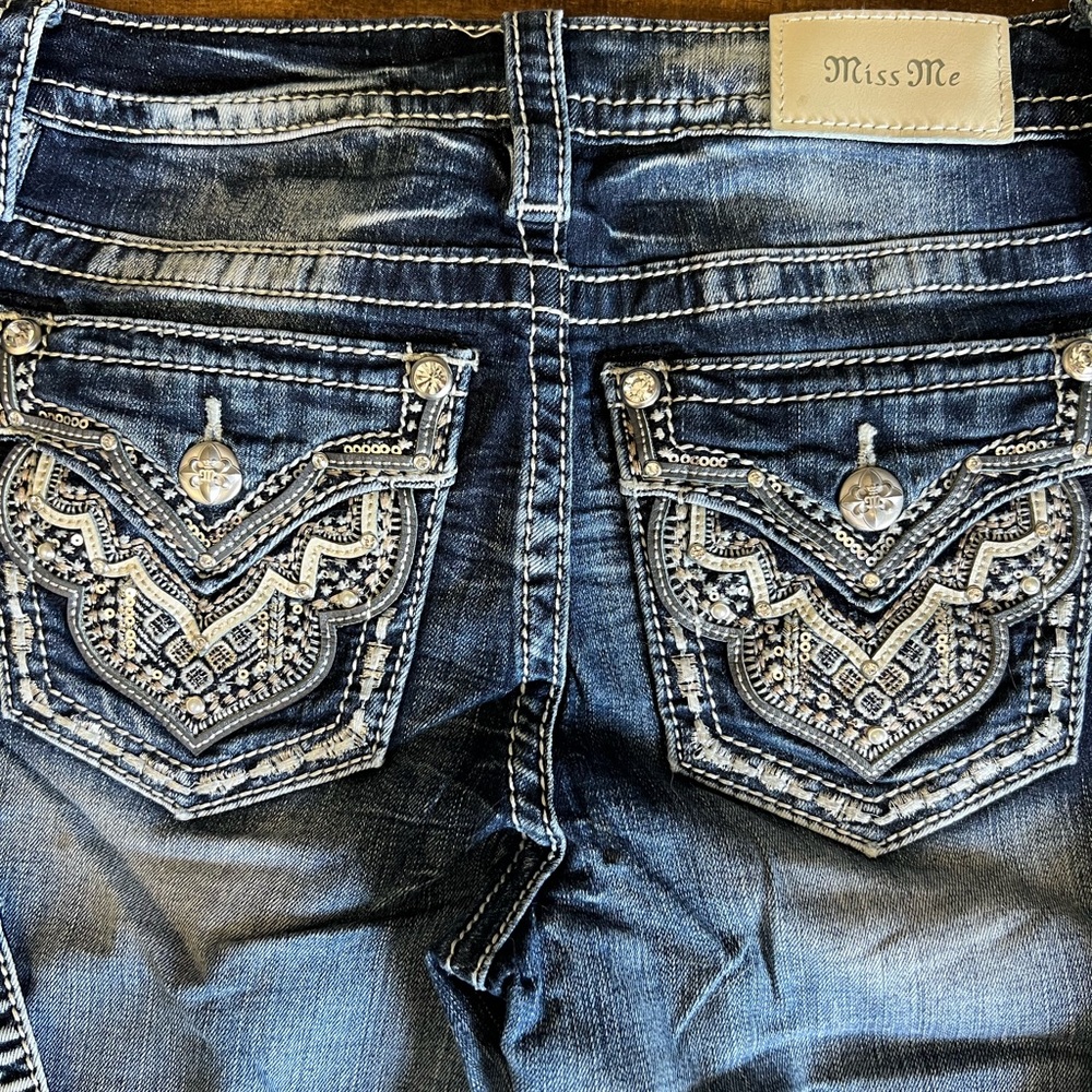 Miss Me Dark Blue Boot Cut Jeans - Picture 5 of 5